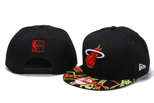 NBA Miami Heat NE Snapback Hat #215